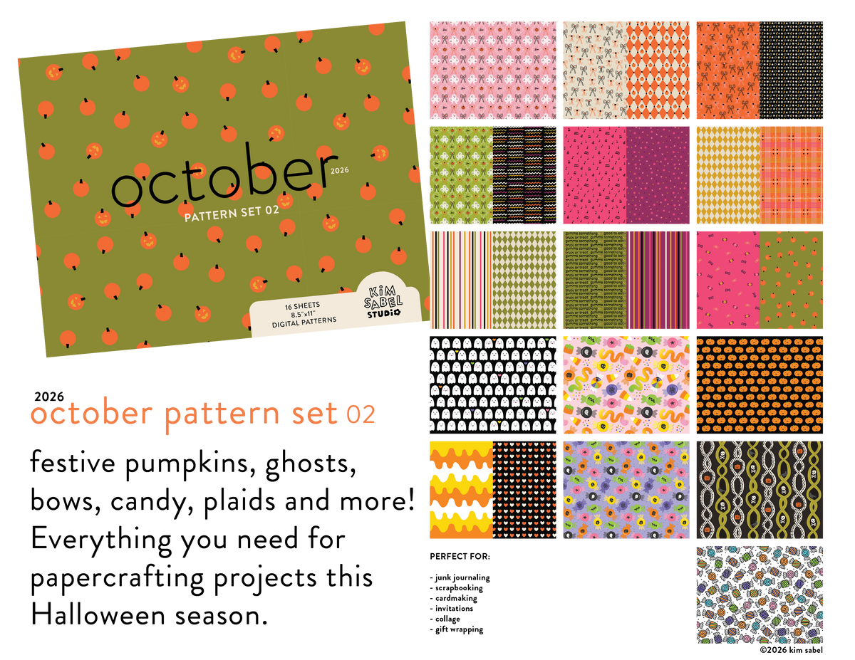 Digital Pattern Set 02 - October 2026