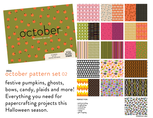 Digital Pattern Set 02 - October 2026