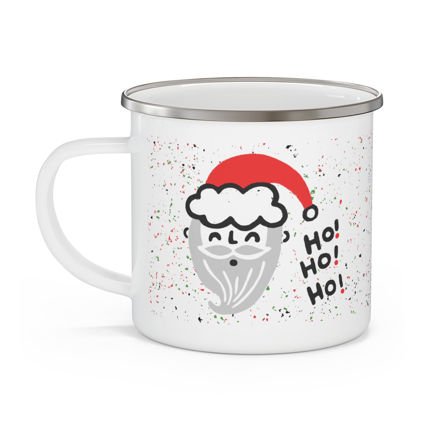 Campy Santa • Enamel Camping Mug