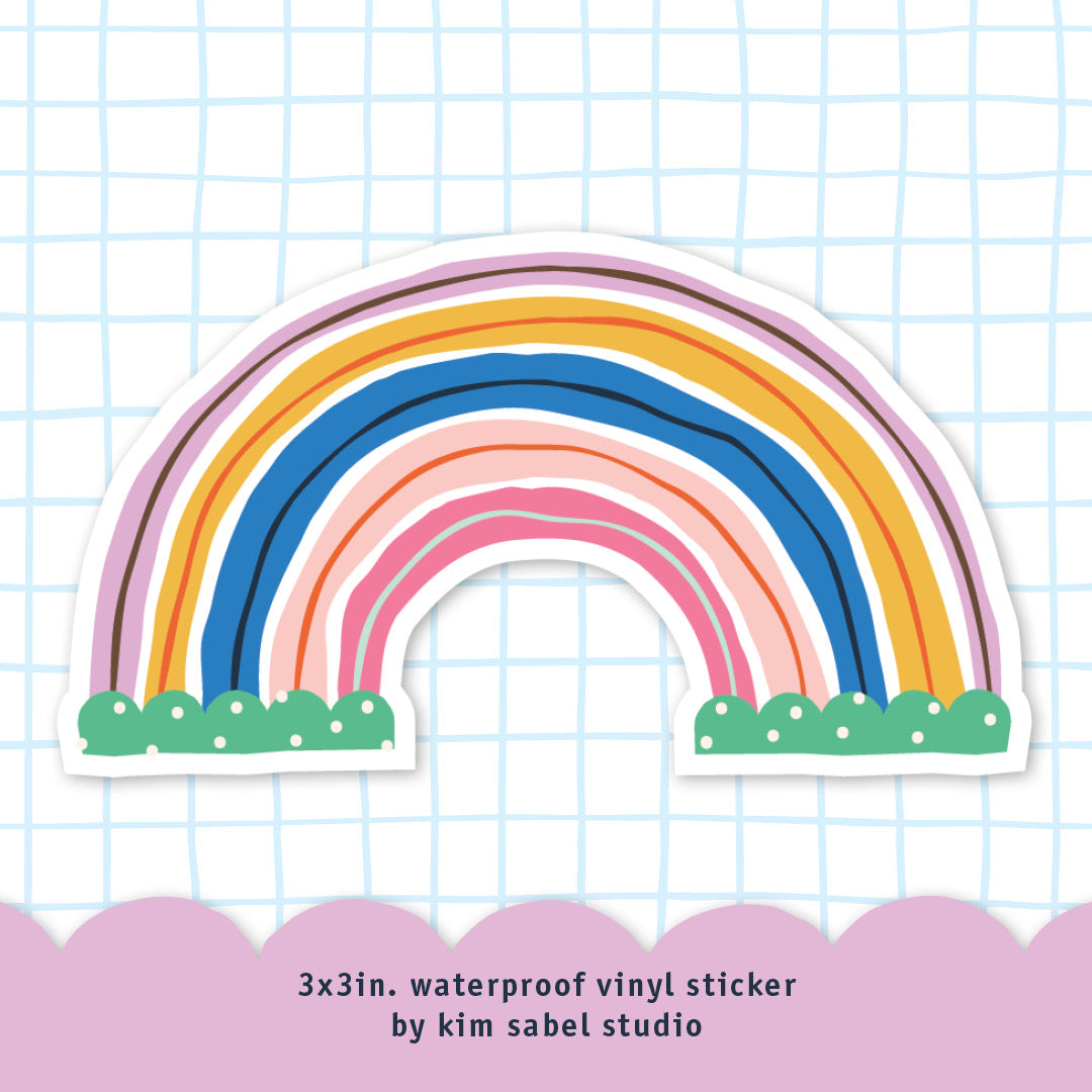 Rainbow 1 Waterproof Vinyl Sticker