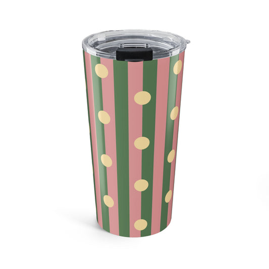 Pajama Stripe Green Tumbler