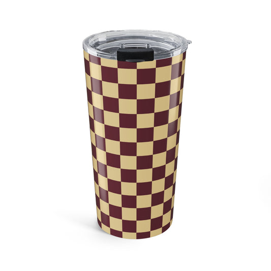 Checkers in Butter Tumbler
