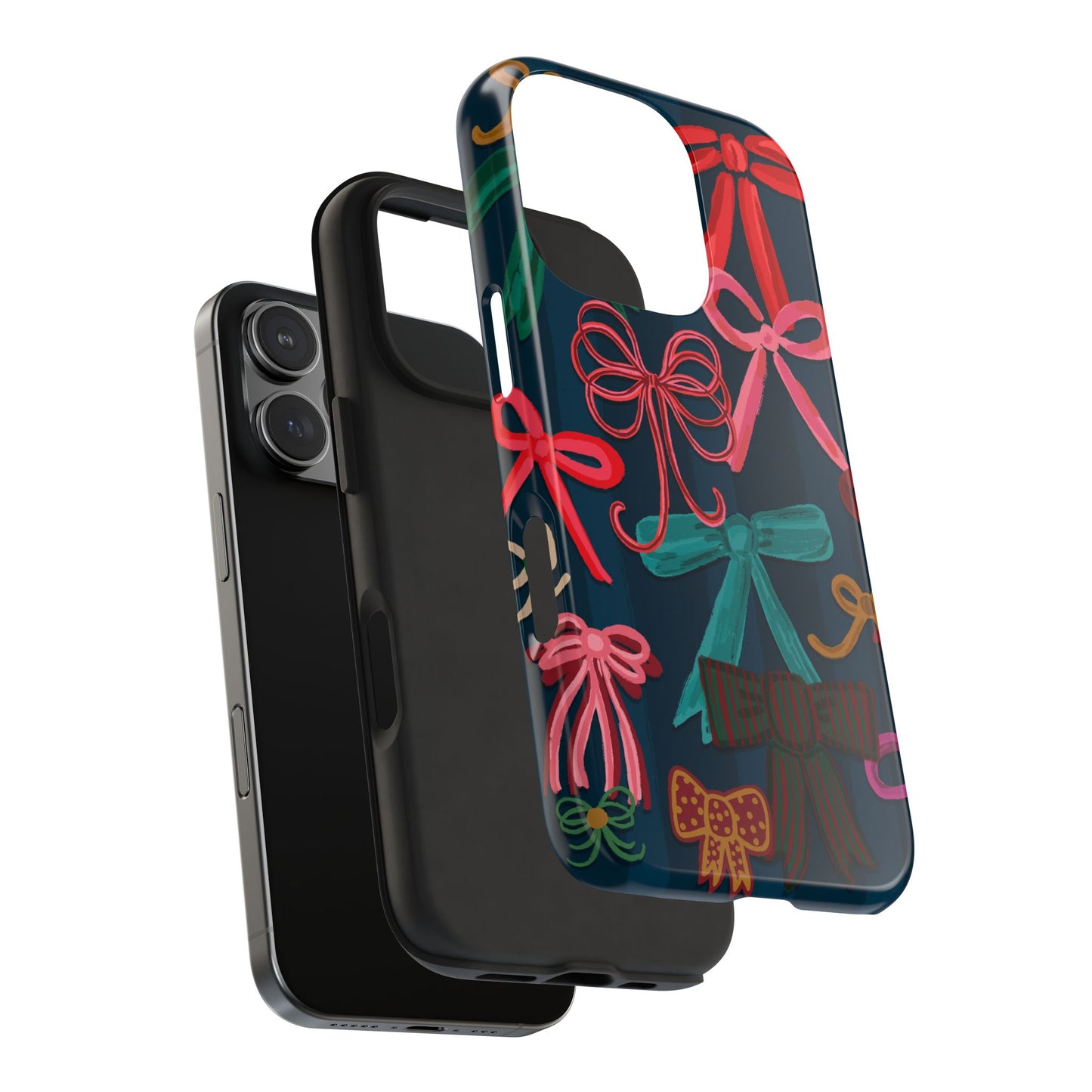 Tough Phone Case • Bows on Navy