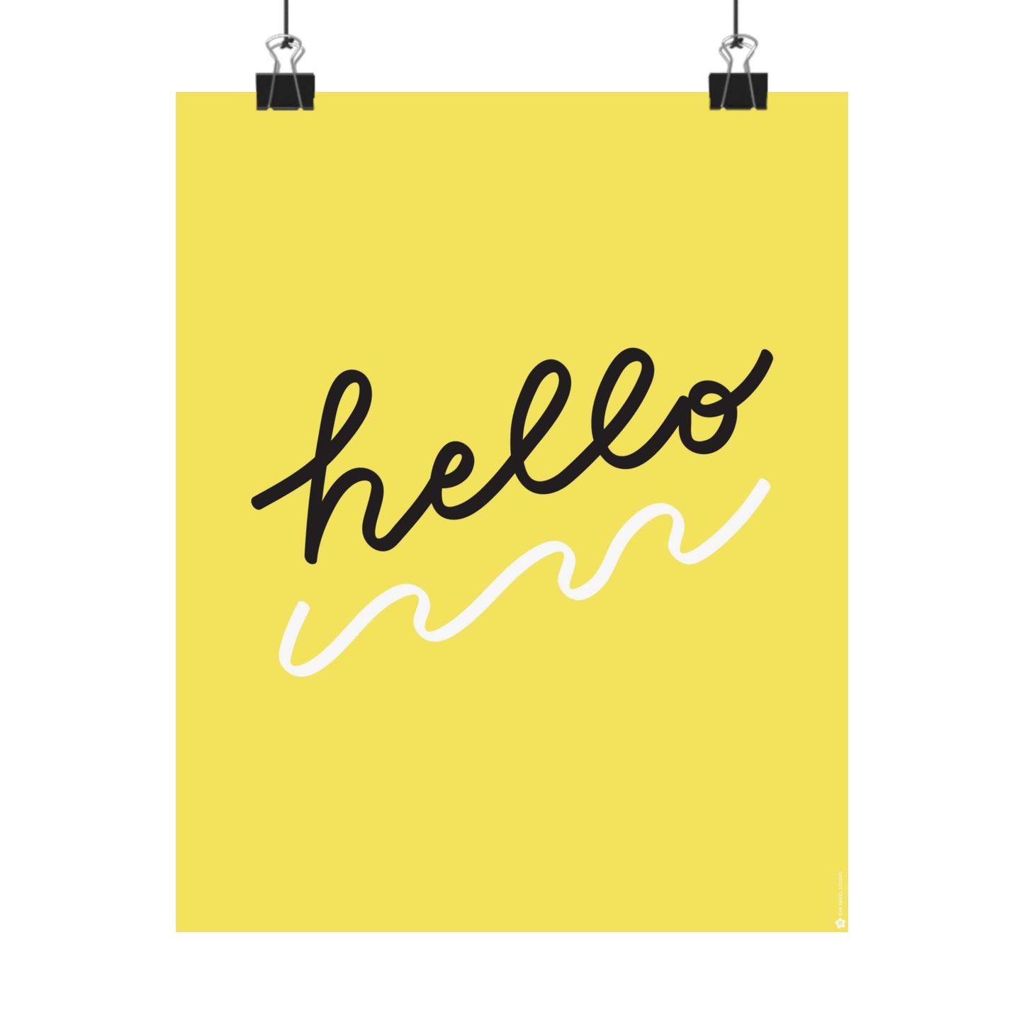Art Print 8x10 • Hello on Yellow