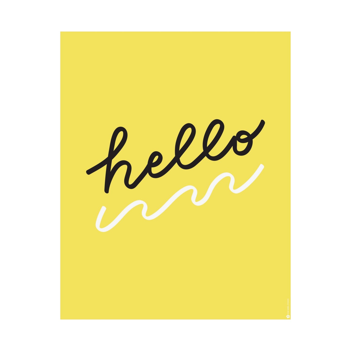 Art Print 8x10 • Hello on Yellow