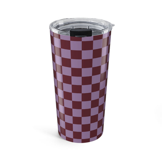 Checkers in Grape Tumbler