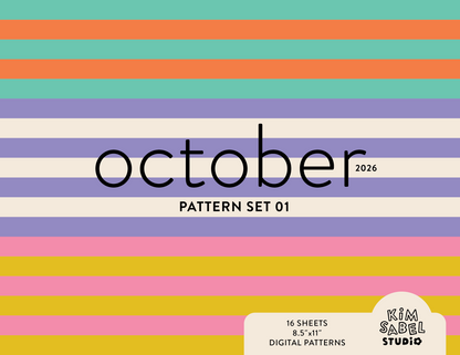 Digital Pattern Set 1 - October 2026