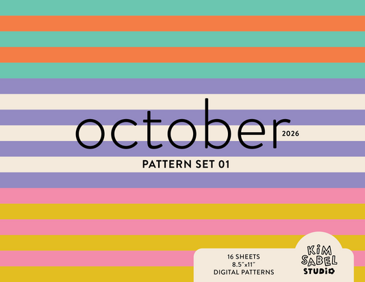 Digital Pattern Set 1 - October 2026