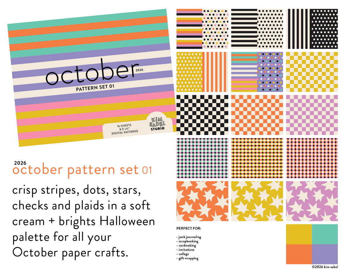 Digital Pattern Set 1 - October 2026