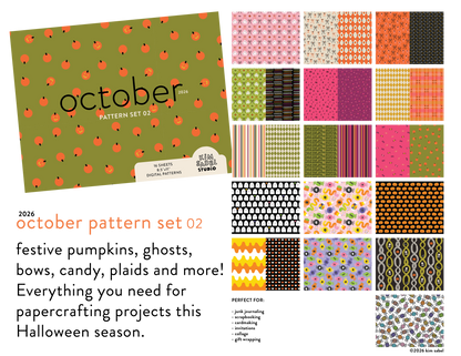 Digital Pattern Set 02 - October 2026