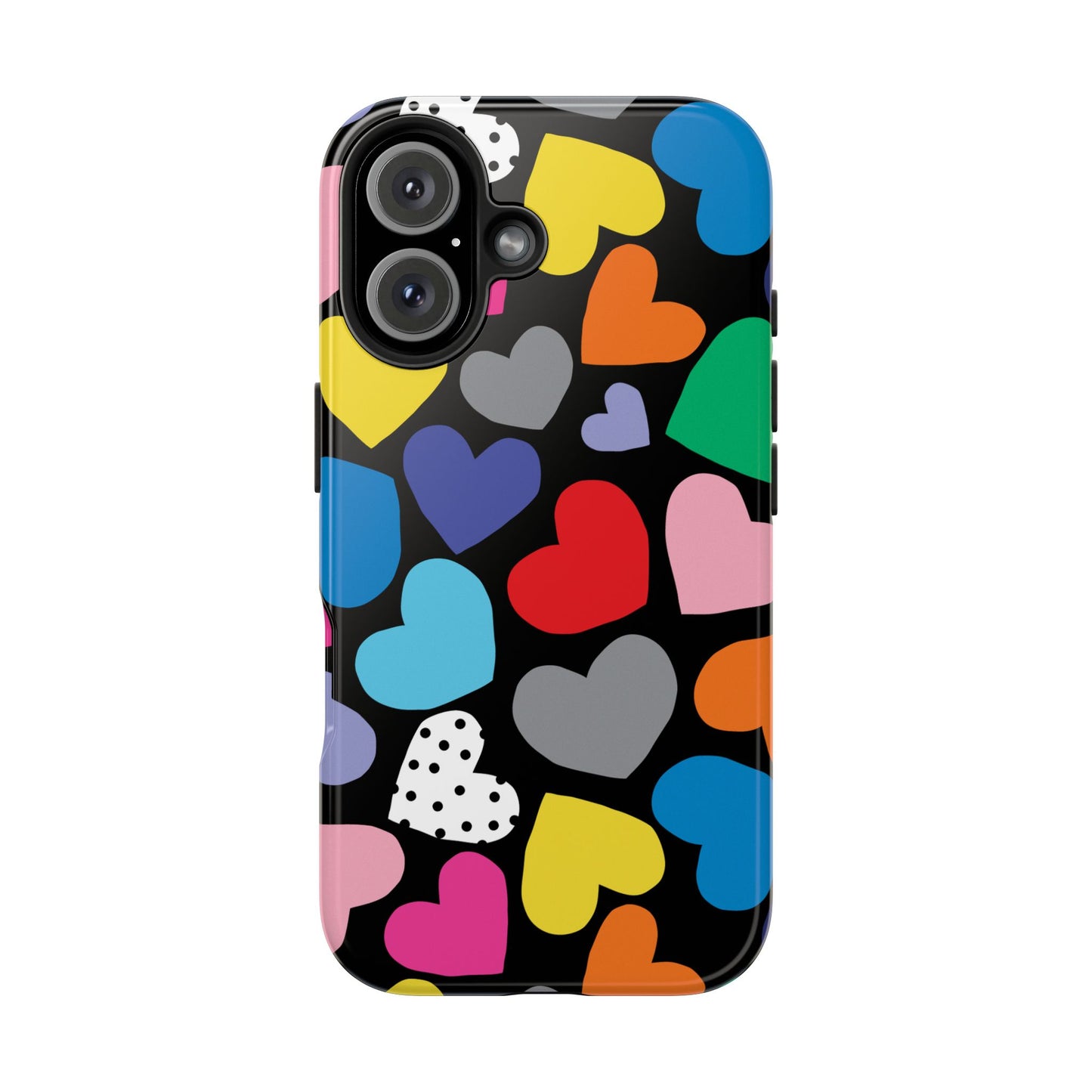 Tough Phone Case • Hearts Multi
