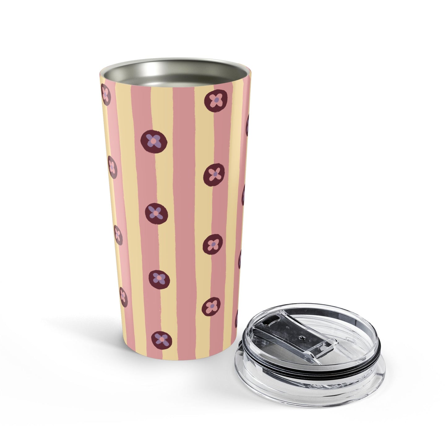 Pajama Stripe Pink Tumbler