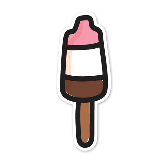 Neopolitan Popsicle Waterproof Vinyl Sticker