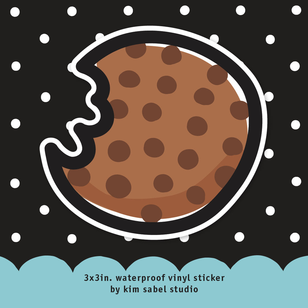 Cookie Waterproof Vinyl Sticker