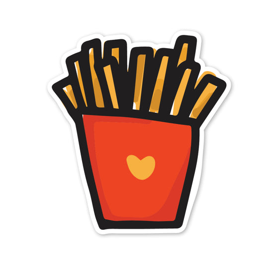 French Fries Waterproof Vinyl Sticker