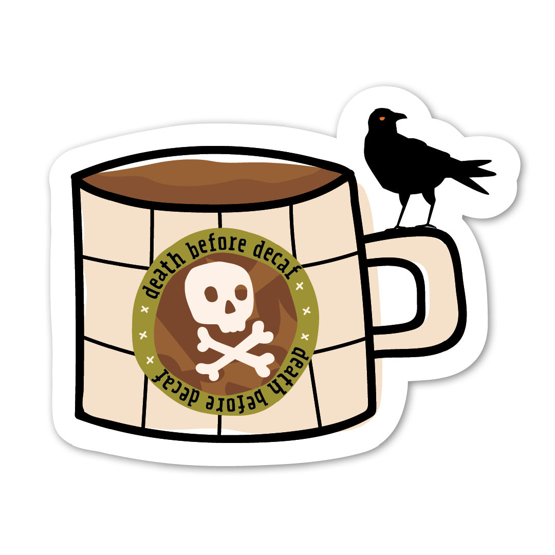 Coffee & Crow Waterproof Vinyl Sticker