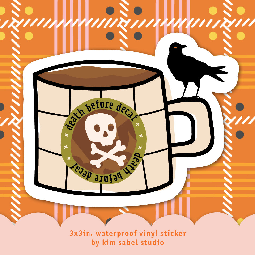 Coffee & Crow Waterproof Vinyl Sticker