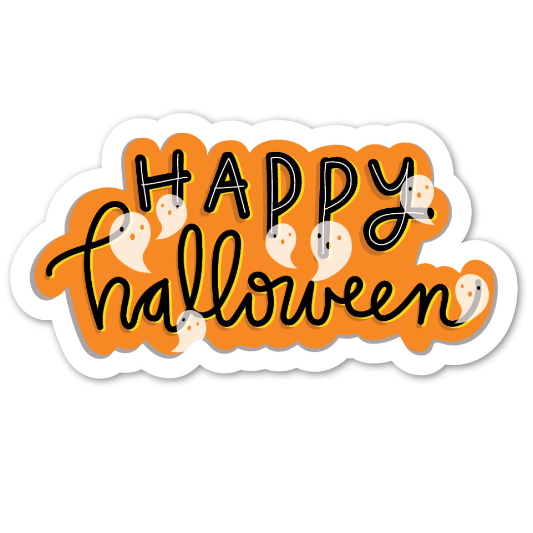 Happy Halloween Waterproof Vinyl Sticker