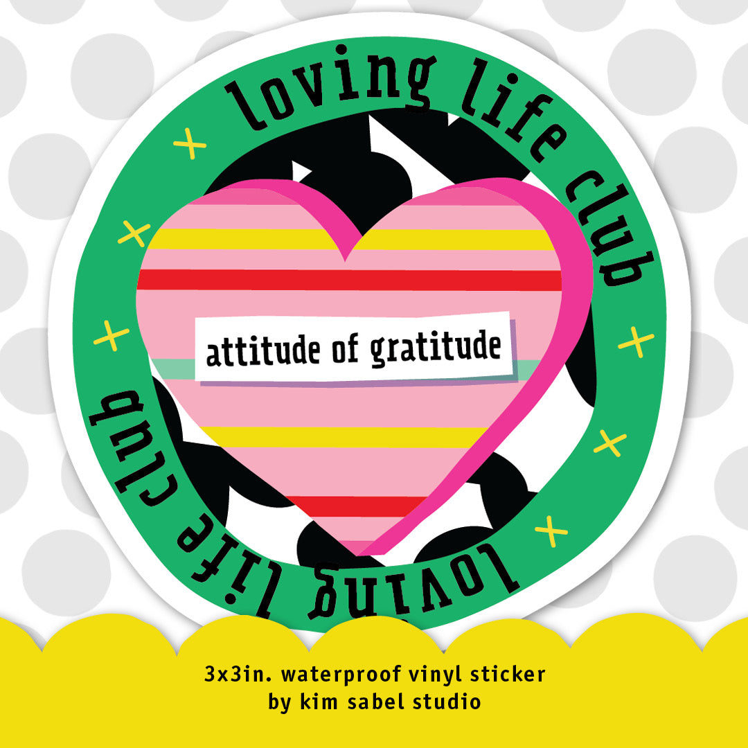 Loving Life Club Waterproof Vinyl Sticker