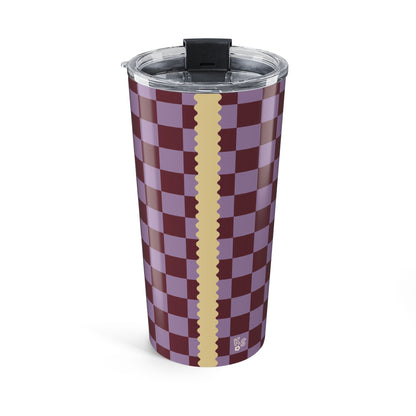 Checkers in Grape Tumbler