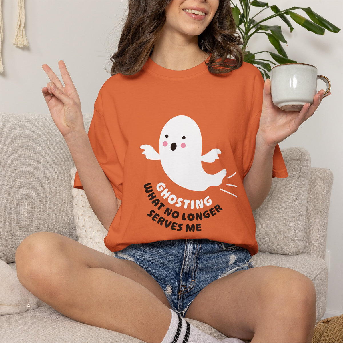 Ghosting What No Longer Serves Me - Halloween T-Shirt