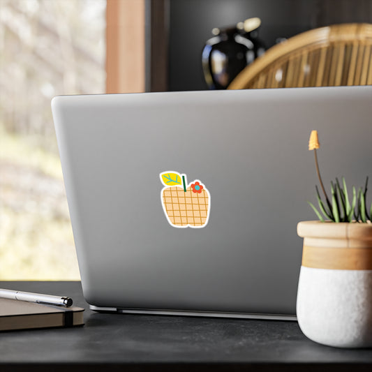 Warm Apple Waterproof Vinyl Sticker