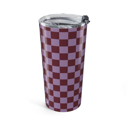 Checkers in Grape Tumbler