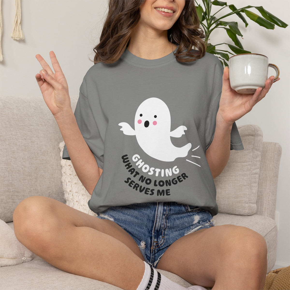 Ghosting What No Longer Serves Me - Halloween T-Shirt
