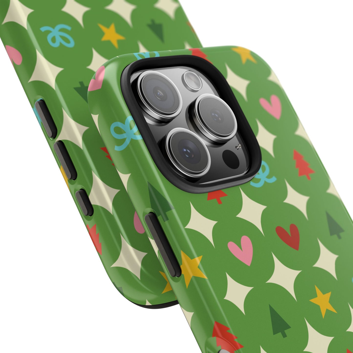 Tough Phone Case • Merry Charms on Green