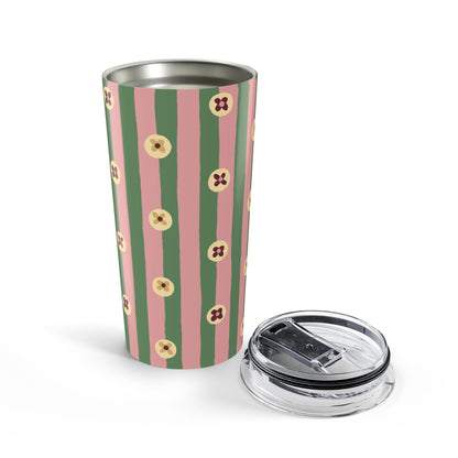 Pajama Stripe Green Tumbler