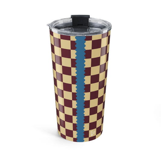Checkers in Butter Tumbler