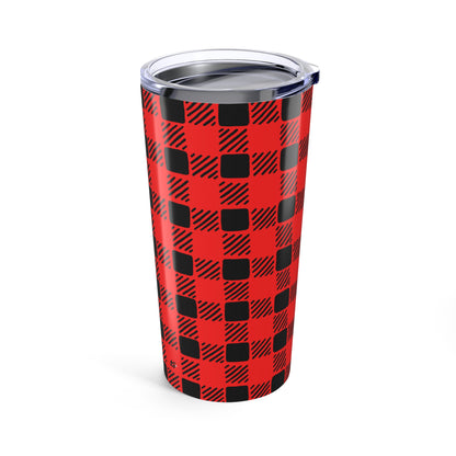 Campy Red Buffalo Plaid Tumbler