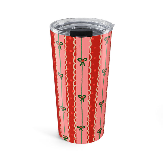 Coquette Red Stripe Tumbler