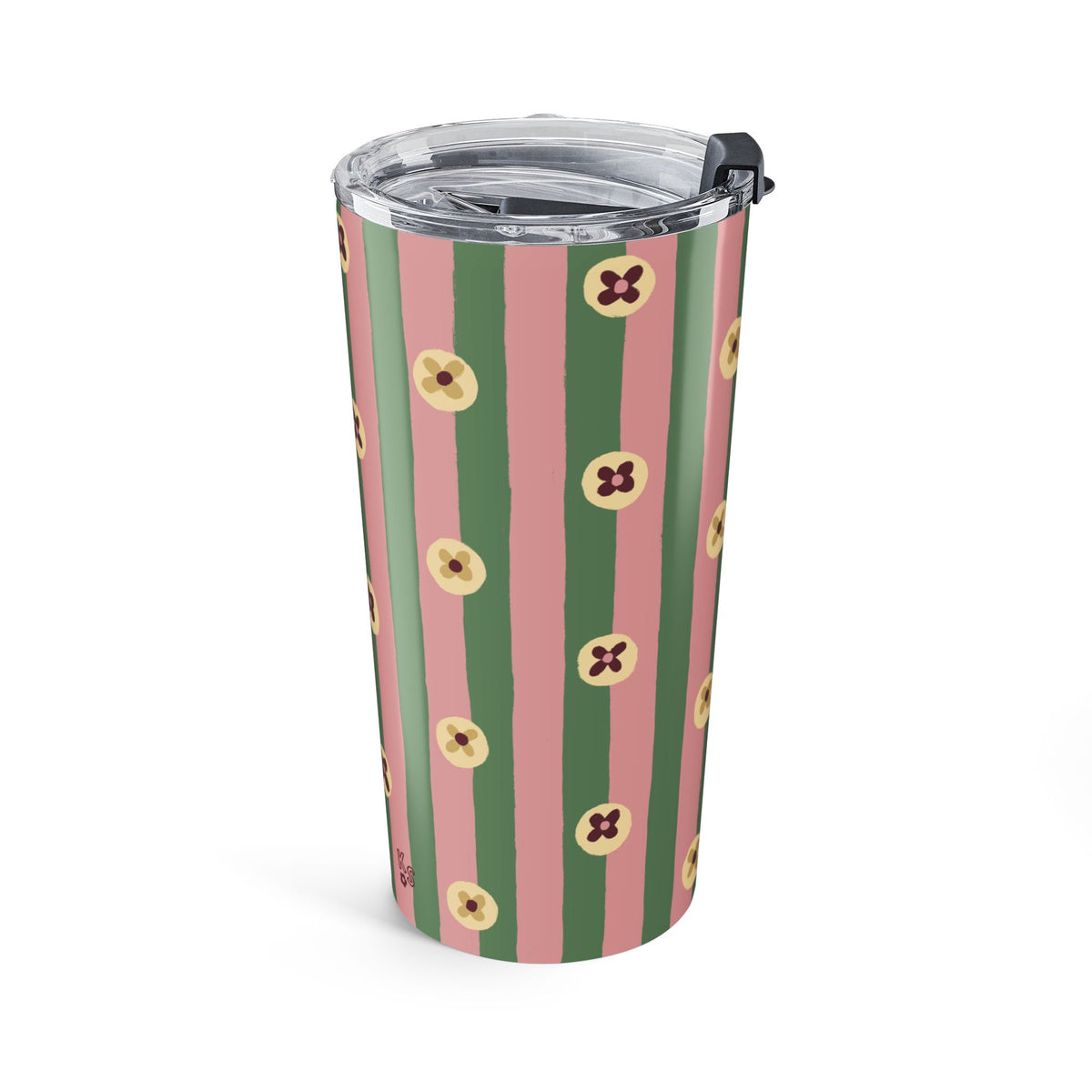 Pajama Stripe Green Tumbler