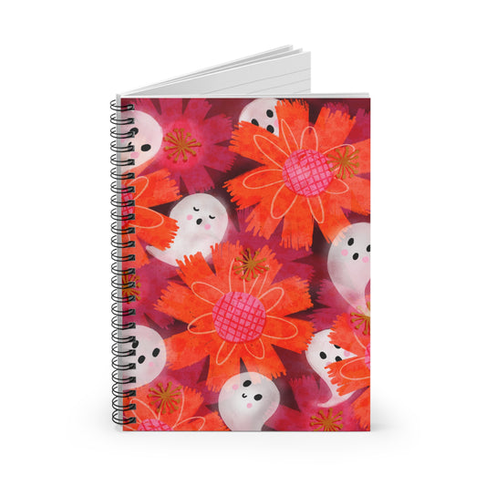 Ghostly Garden • Spiral Notebook