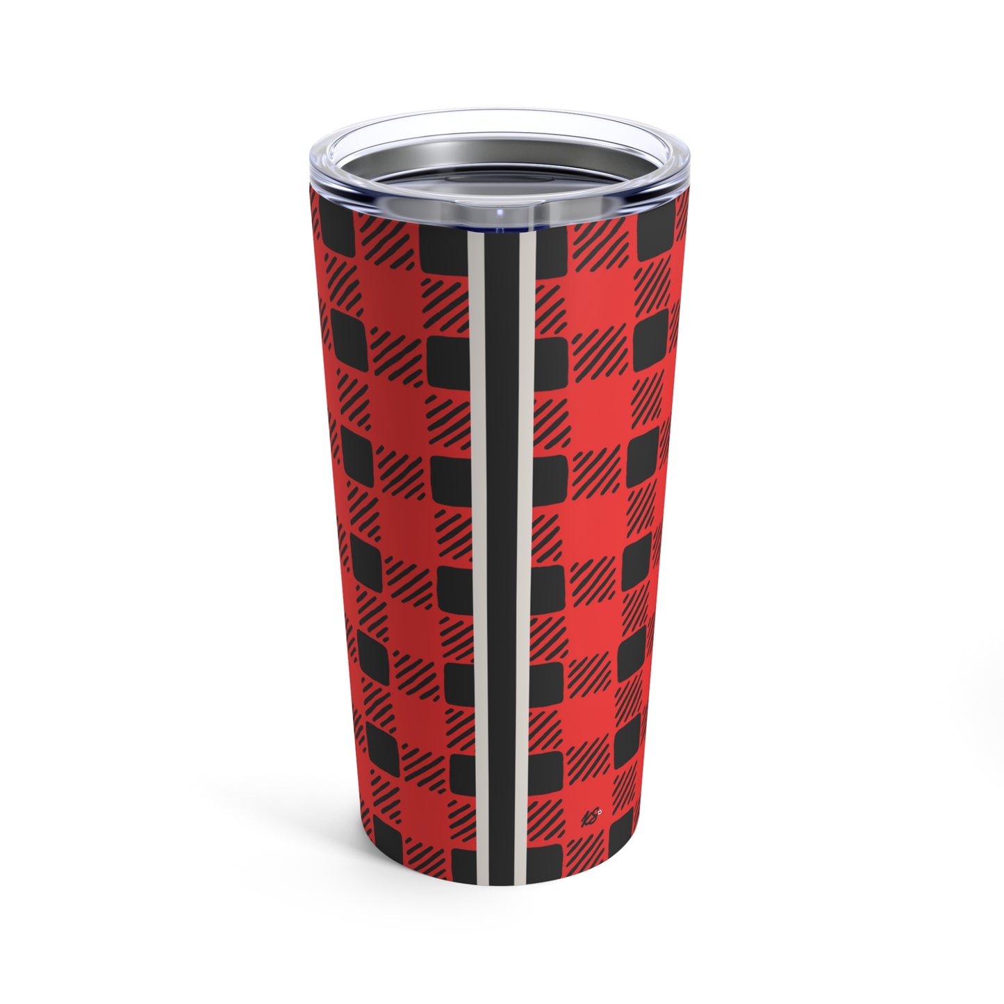 Campy Red Buffalo Plaid Tumbler