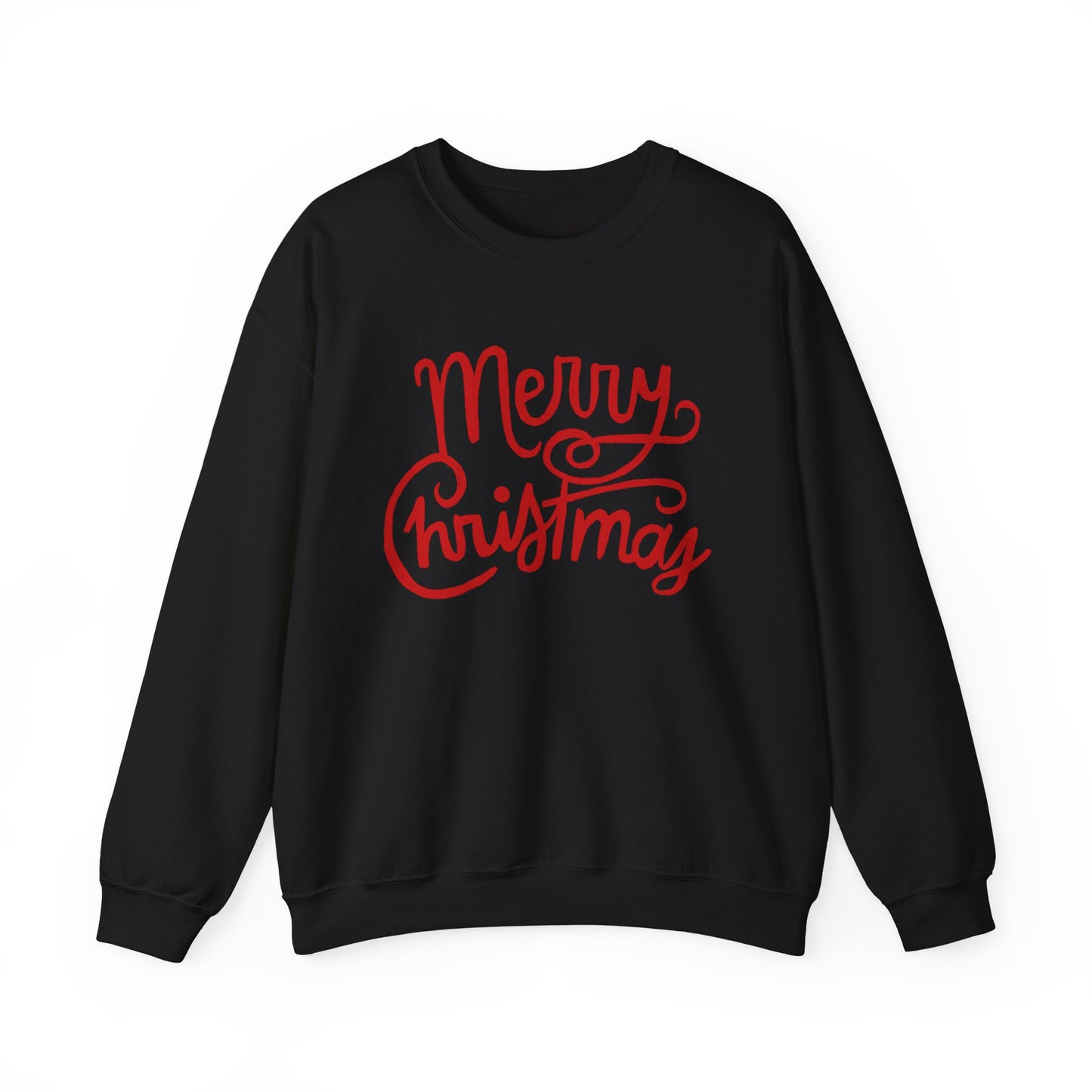 Merry Christmas Script (Red) Sweatshirt