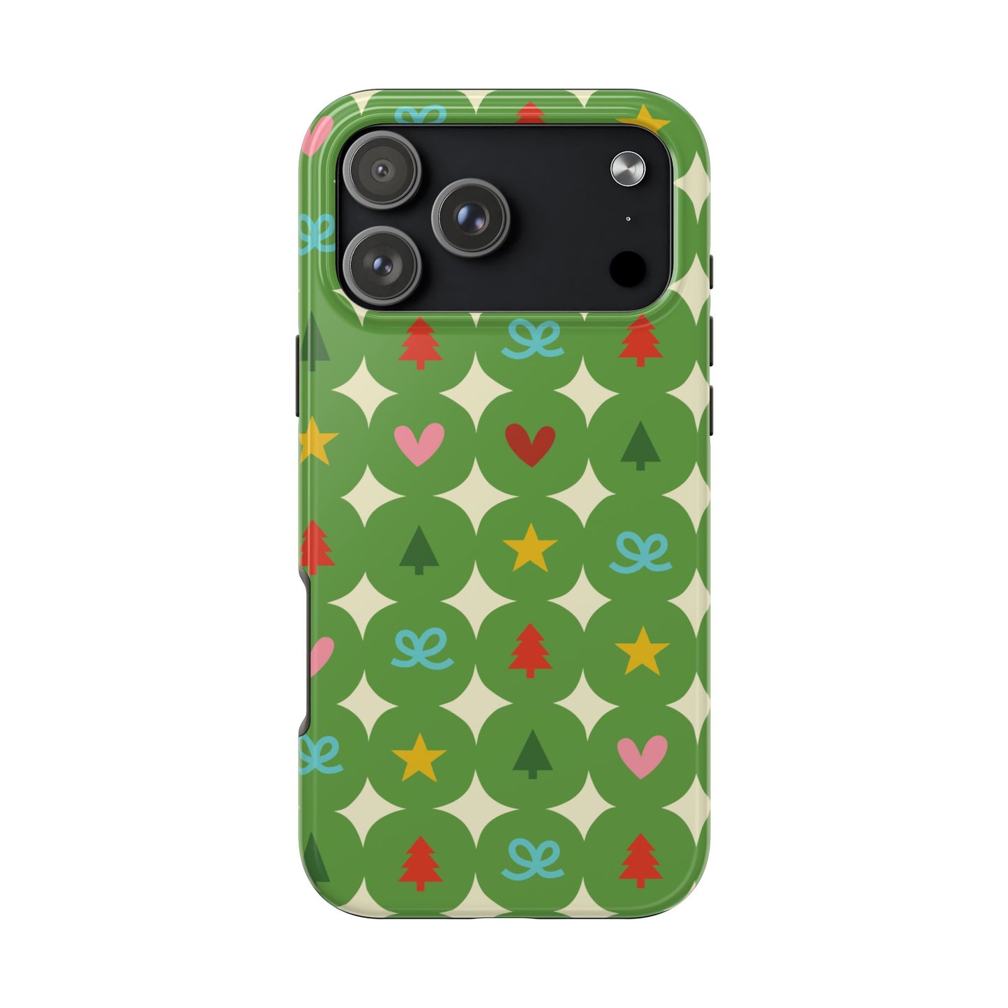 Tough Phone Case • Merry Charms on Green
