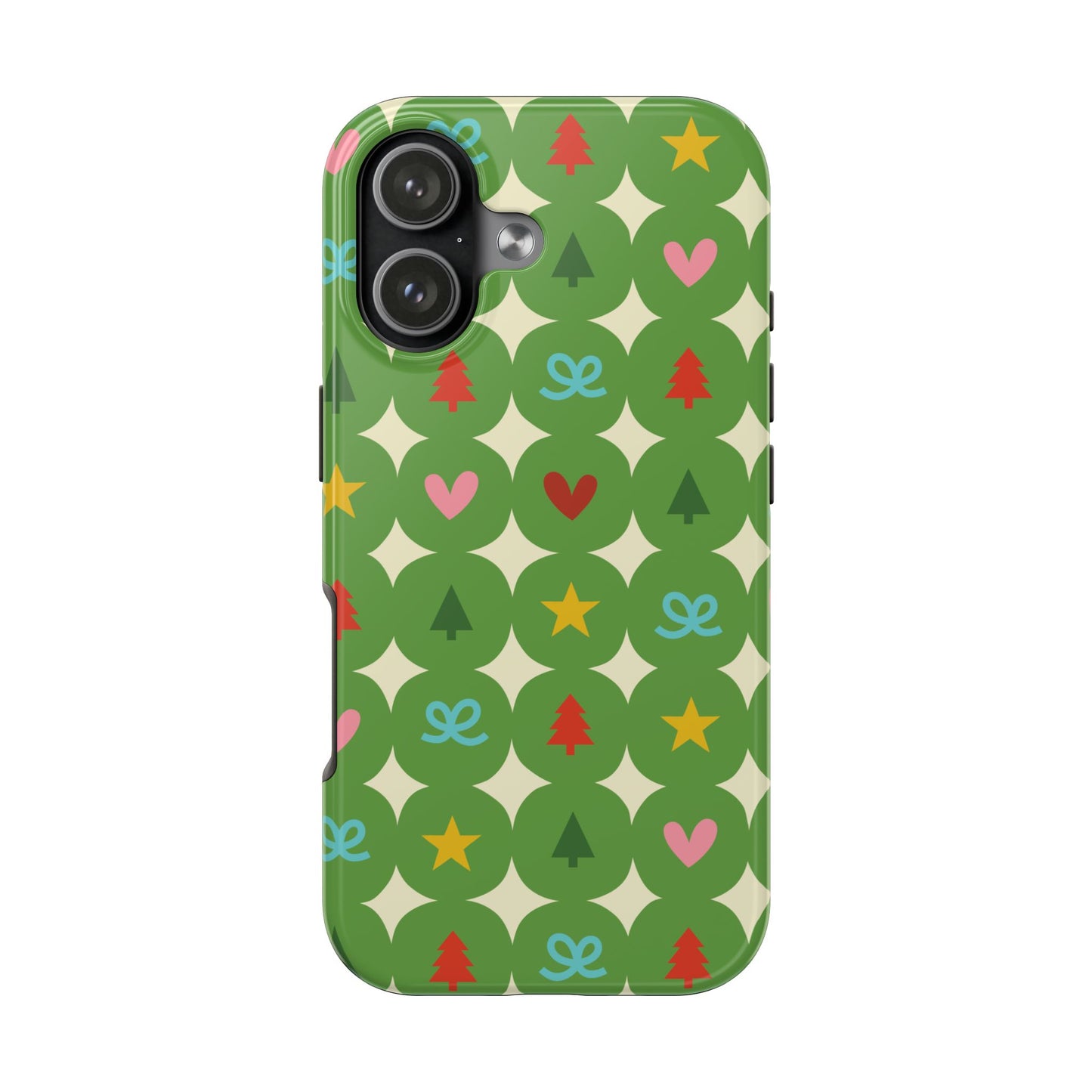 Tough Phone Case • Merry Charms on Green