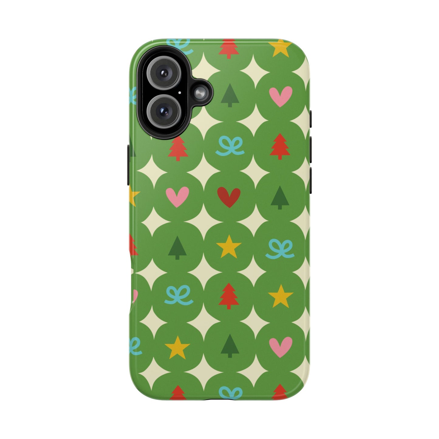 Tough Phone Case • Merry Charms on Green