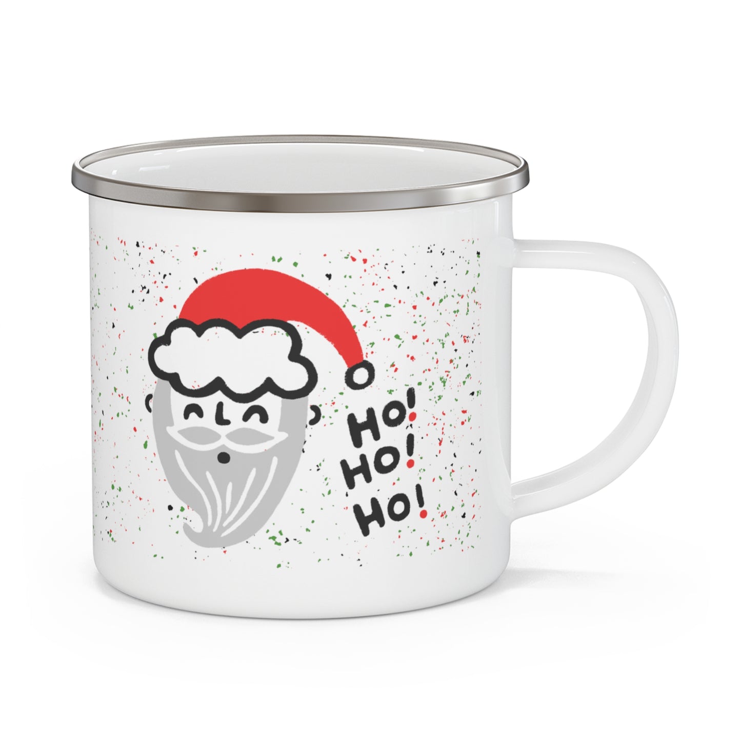 Campy Santa • Enamel Camping Mug