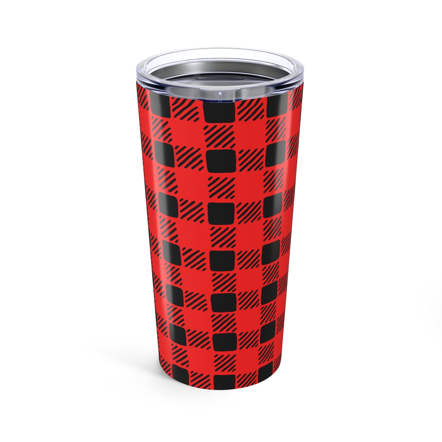 Campy Red Buffalo Plaid Tumbler