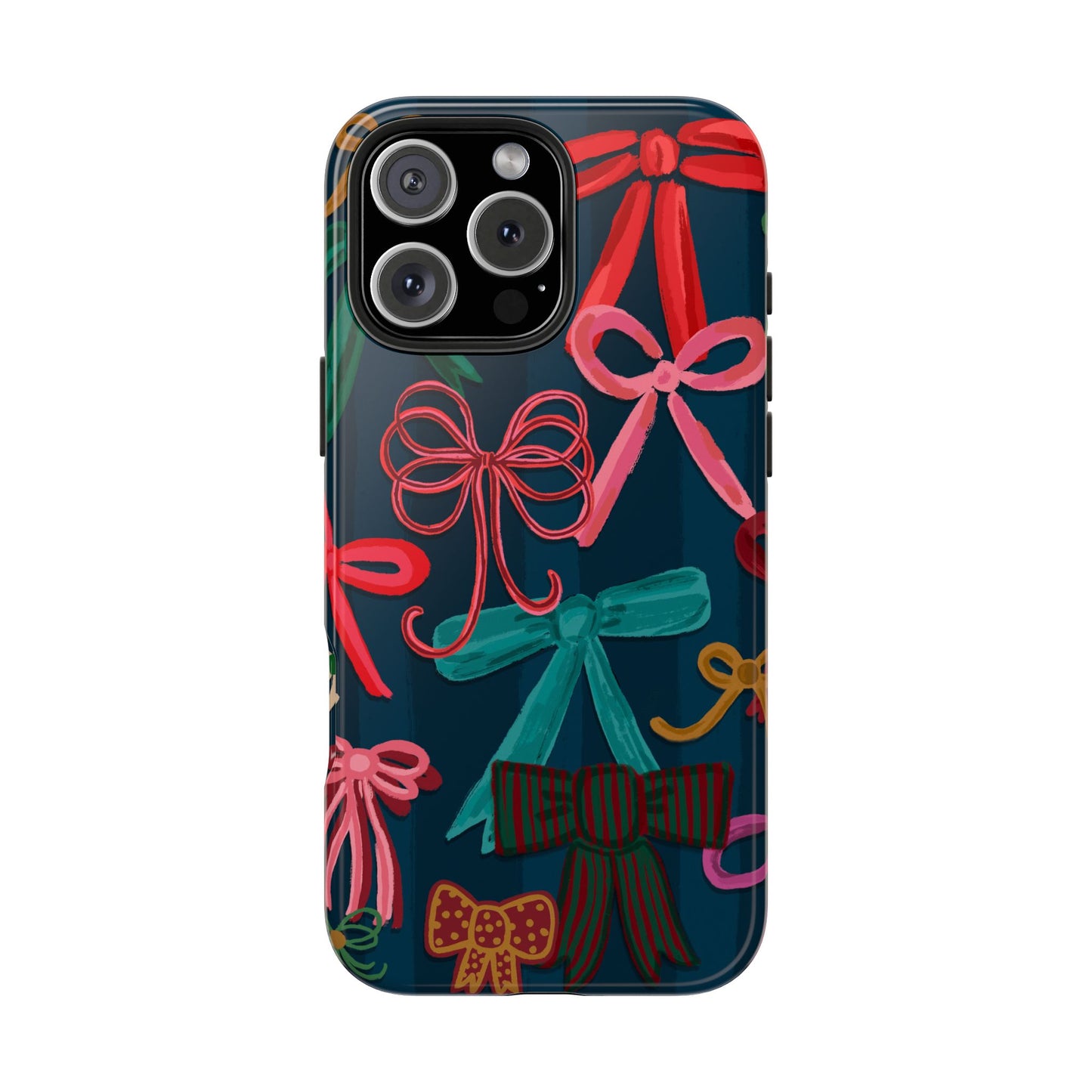 Tough Phone Case • Bows on Navy