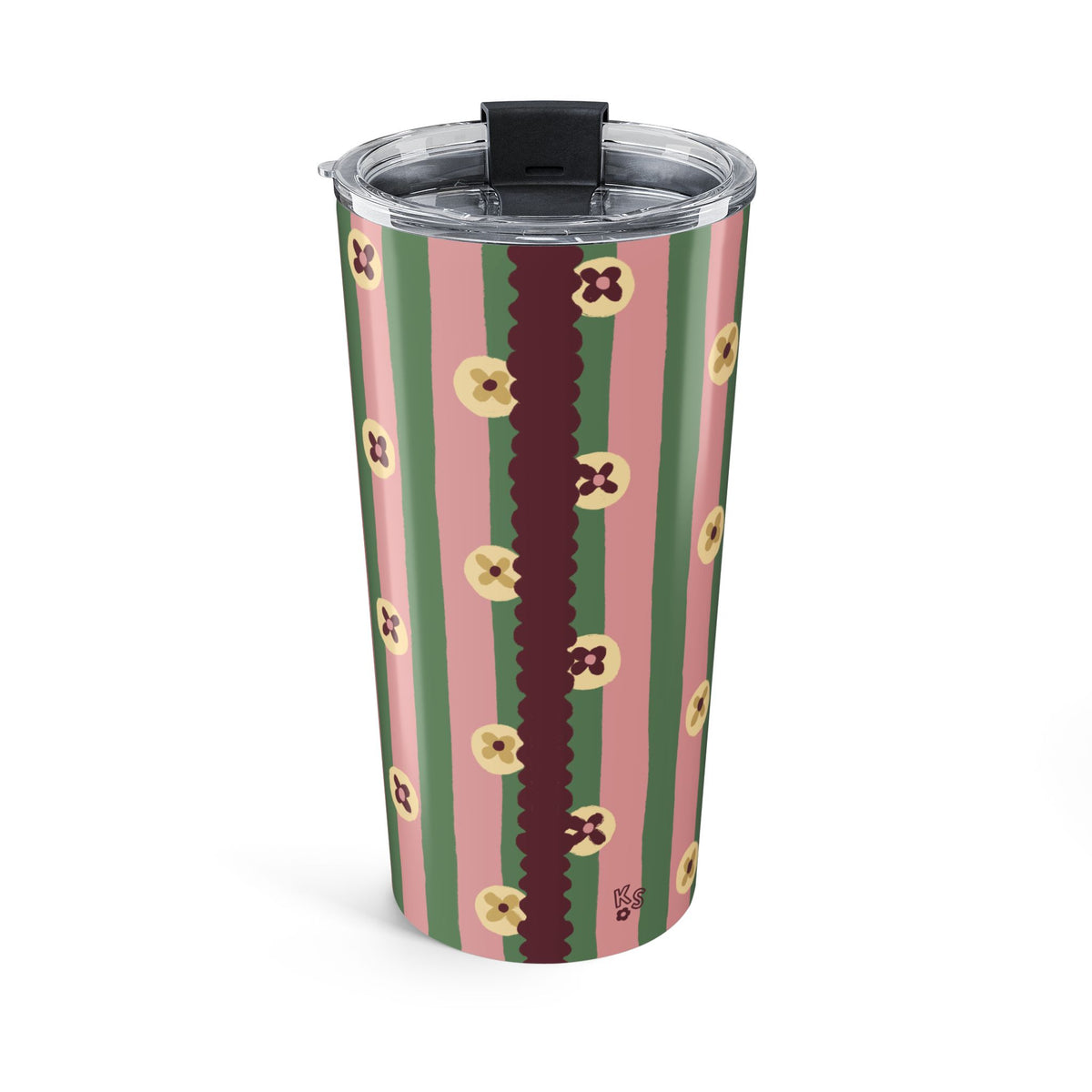 Pajama Stripe Green Tumbler