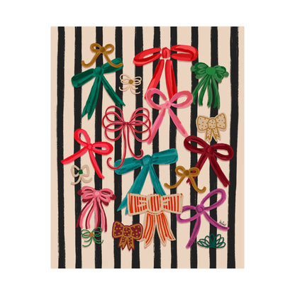 Art Print 8x10 • Bows & Stripes Multi