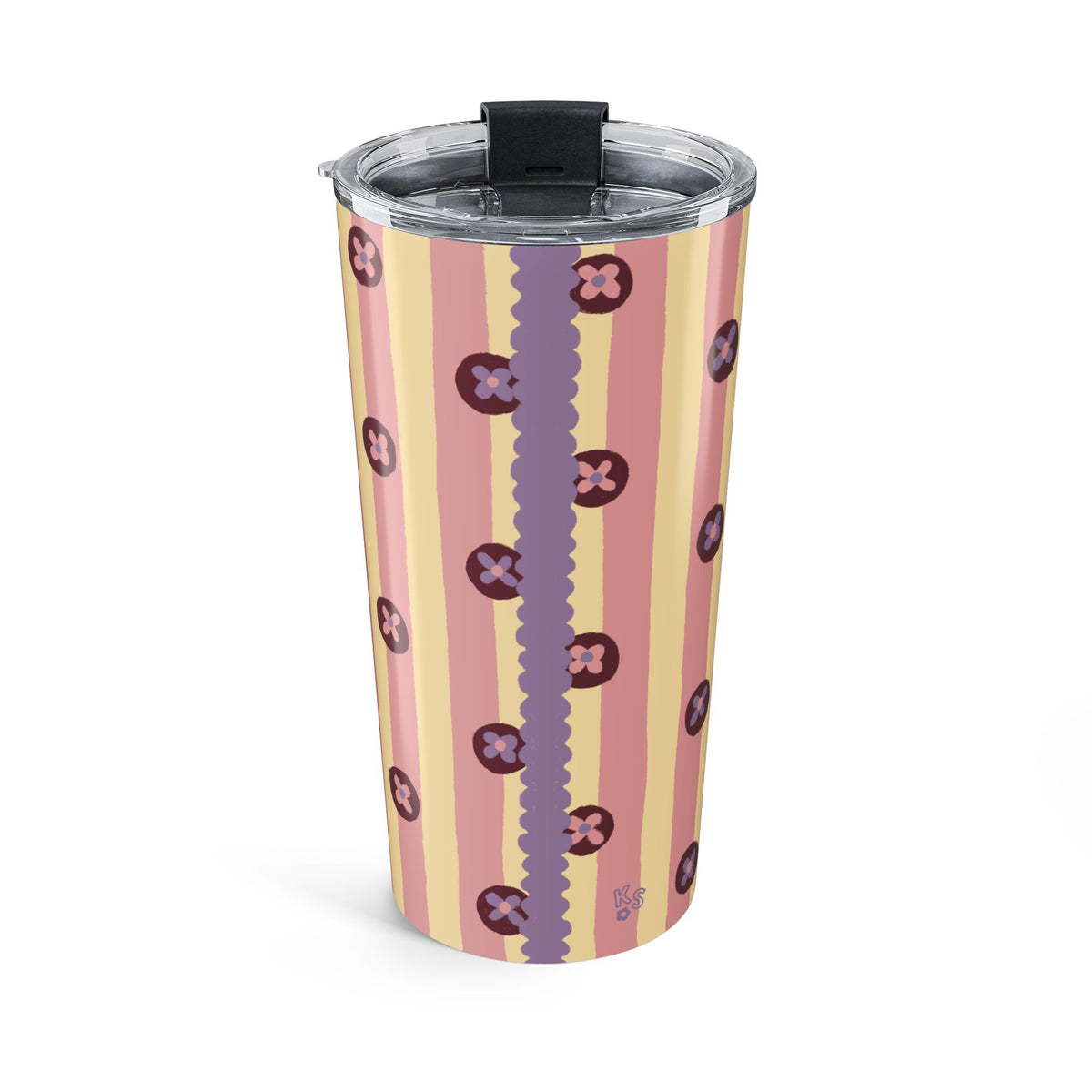 Pajama Stripe Pink Tumbler