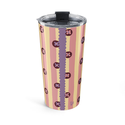 Pajama Stripe Pink Tumbler