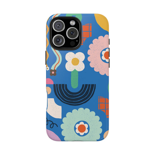 Tough Phone Case • Playground on Blue