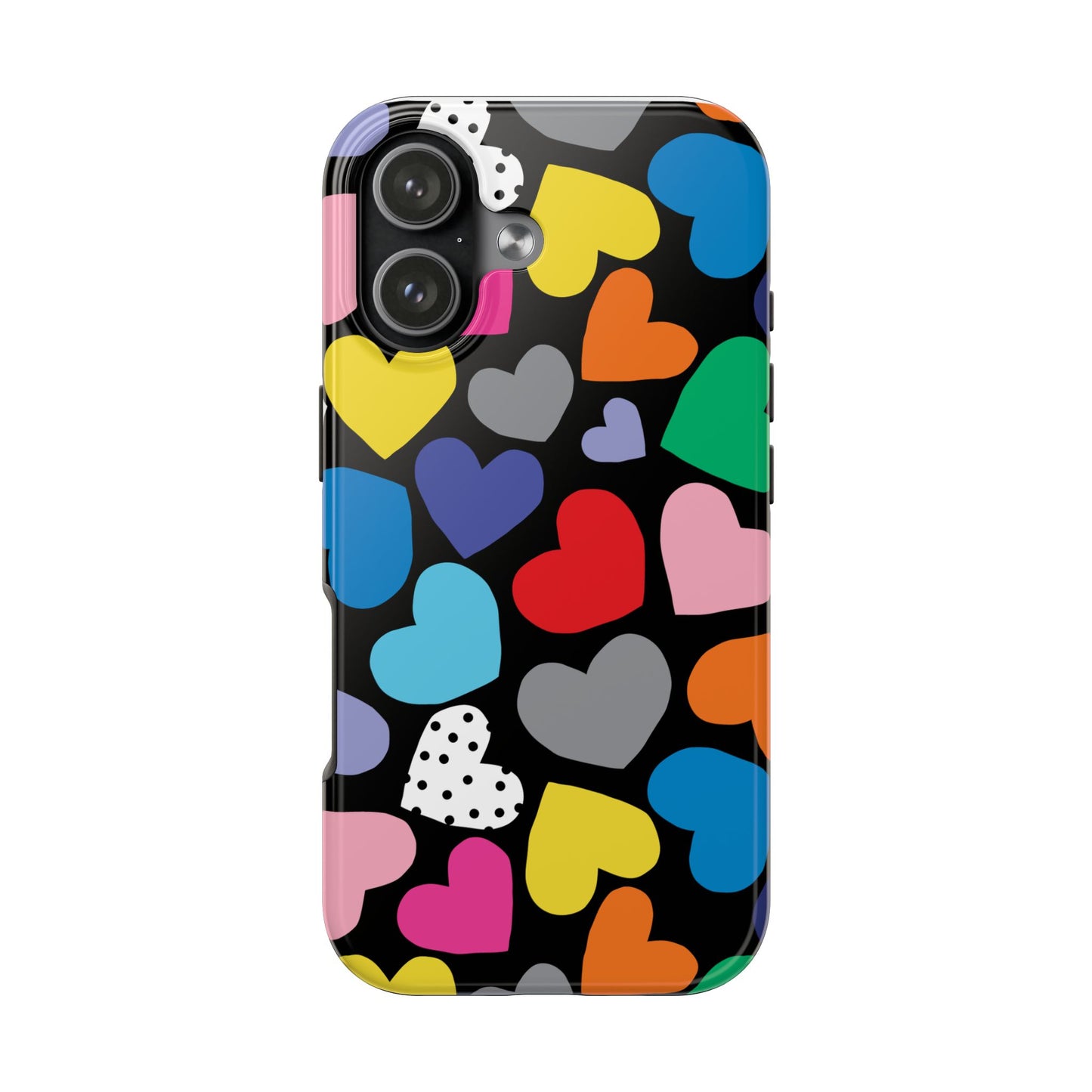 Tough Phone Case • Hearts Multi