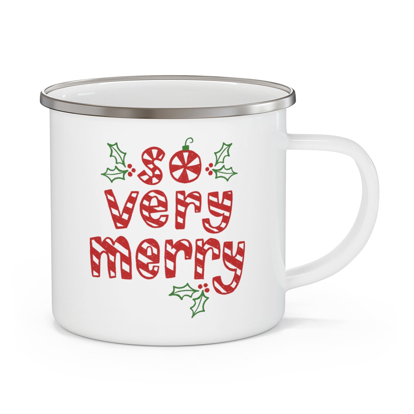 So Very Merry • Enamel Camping Mug